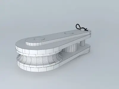 Simple pulley 3D model