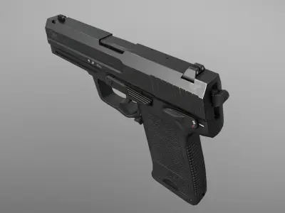 HK USP 45 Auto Low-poly 3D model