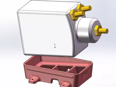 RC jet - UAT cradle mount 3D print model