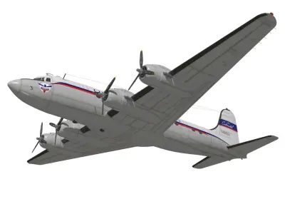 Douglas DC-4 3D model