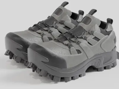 Trekking shoe V2 3D model