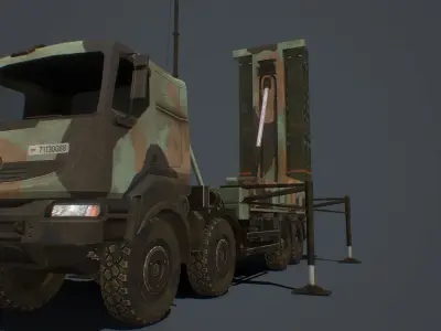 SAMP-T and Radar Arabel  and Missile ASTER-30  PACK Low-poly 3D model