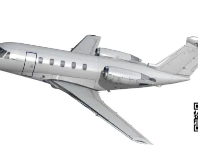 Cessna 650 Citation Low-poly 3D model