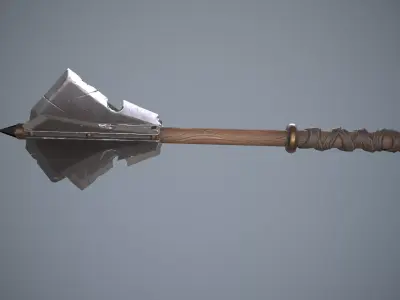 Stylized Mace --109-- Low-poly 3D model