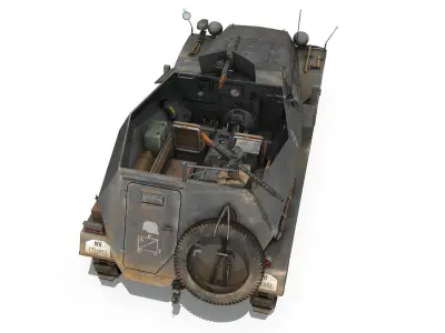 SDKFZ 250 - Halftruck  - PzGrenDiv 3D model