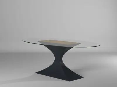 Dining table 3d model Free 3D model