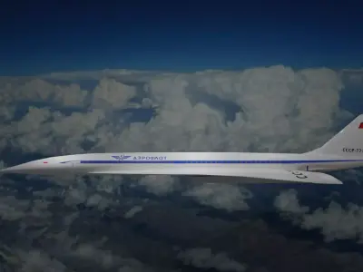 Tupolev TU 144 3D model