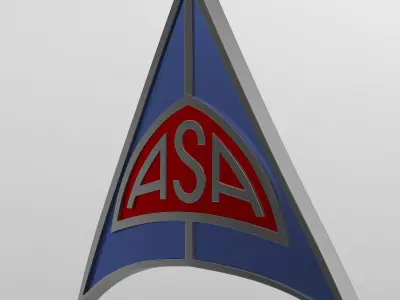 asa logo 3D model