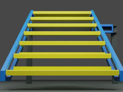 staircase 004 3D Model 3D model