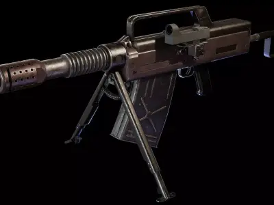 Ukrainian RG-1 Grenade Launcher Low-poly 3D model