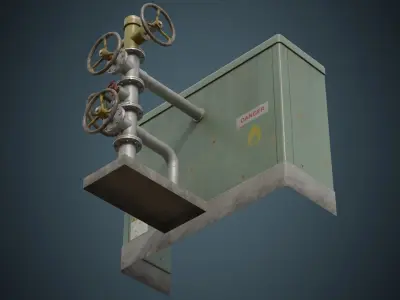Valves 1B Low-poly 3D model