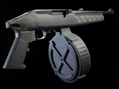 PBR - Ruger 10 22 Beehive Rifle - Game-Ready 3D Asset Low-poly 3D model