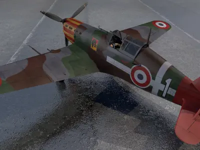 Morane Saulnier Ms-406 C1 3D model