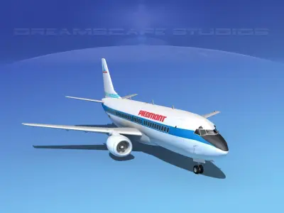 Boeing 737-300 Piedmont 3D model