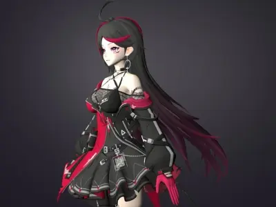 anka tower of fantasy 3D model