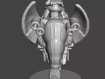 6MM MANDO WARRIORS ON BASILISK SET MINIATURE MODELS SCIFI GAMES 3D print model