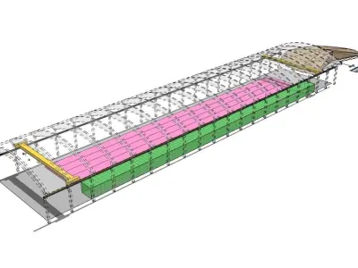 Precast plant Free 3D model