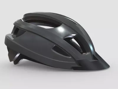 Bike Helmet Low Poly PBR Realistic Low-poly 3D model