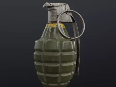 Grenade 3D model 4