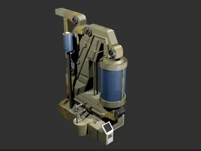cryo capsule sci-fi cryopod Low-poly 3D model