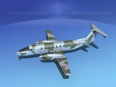 Beechcraft C-12J Huron EAF 3D model