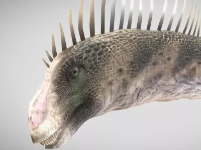 Diplodocus V2 The Whip-Tailed Titan of the Jurassic Low-poly 3D model