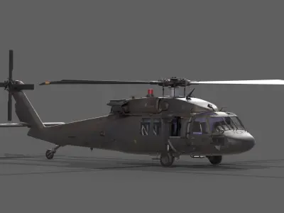 Sikorsky UH-60 Black Hawk 3D model