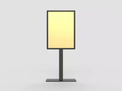 Matte Display Stand 3D model