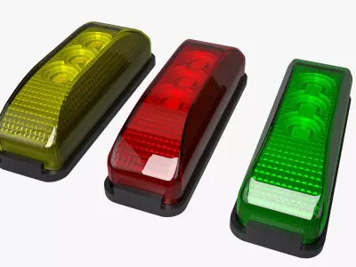 LED Trailer Marker 3D model