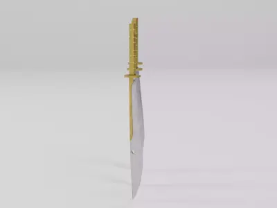 Chinese Dao Sword - Traditional Martial Arts Weapon 01 Low-poly 3D model
