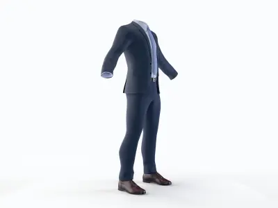 Business Clothing Male 3D model