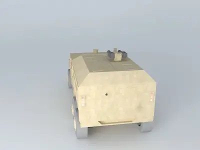 The commander voevaya mobile machine Free 3D model