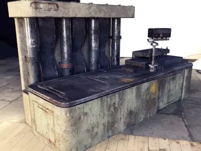 WorkBench Station Low-poly 3D model