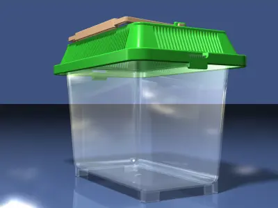 Small Plastic Terrarium 3D model