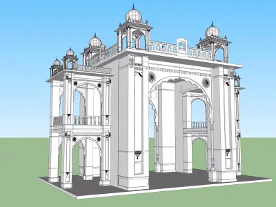 mysore palace 2 3D model