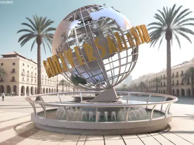 Universal Studios Metal Globe 3D model