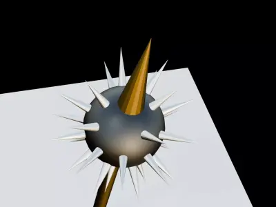 Medieval Spiked Mace 3D Model  Game-Ready Weapon Asset 3D model