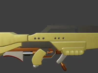 3D GUN SciFi 3D model