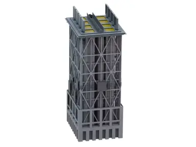 Sylver A-50 vertical launching system VLS 3D model