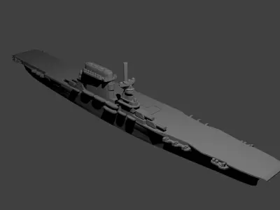 Lexington Class Aircraft Carrier 3D print model