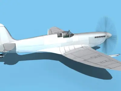 Supermarine Spitfire MK XII V00 3D model
