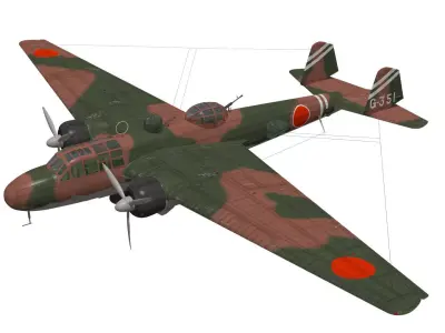 Mitsubishi G3M Nell Type22 3D model