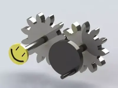 Smiley Gear Free 3D model