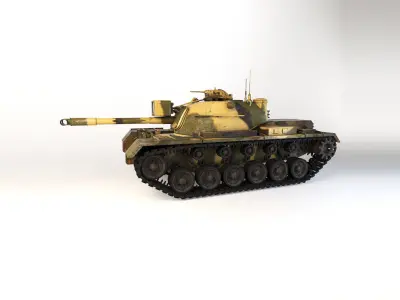 M48 Patton Tank 3D model