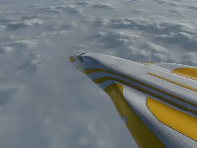 Freight Spaceship 3D model