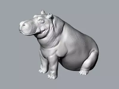 hippopotamus Free 3D model