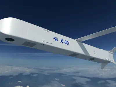 Kh-69 - X-69 stealth cruise missile 3D model