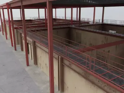 Shoothouse - Modular Indoor Firing Range Low-poly 3D model