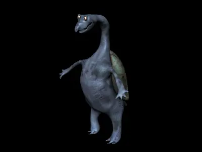 turtle dinosaur Low-poly 3D model