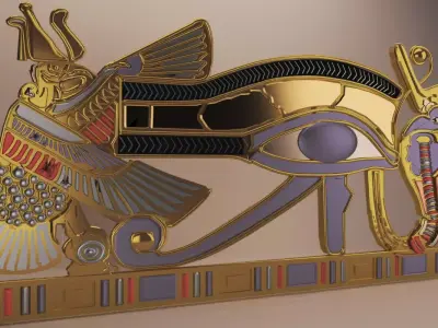  Ancient Egypt -Eye Of Horus Low-poly 3D model